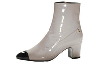 CHANEL Ankle Boots 6.5cm Women's Light Gray