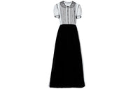 MIU MIU Short Sleeved Dress Women's Black