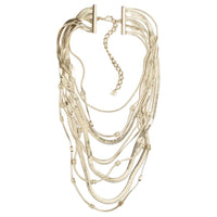 CHANEL Metal Necklaces Women's Gold