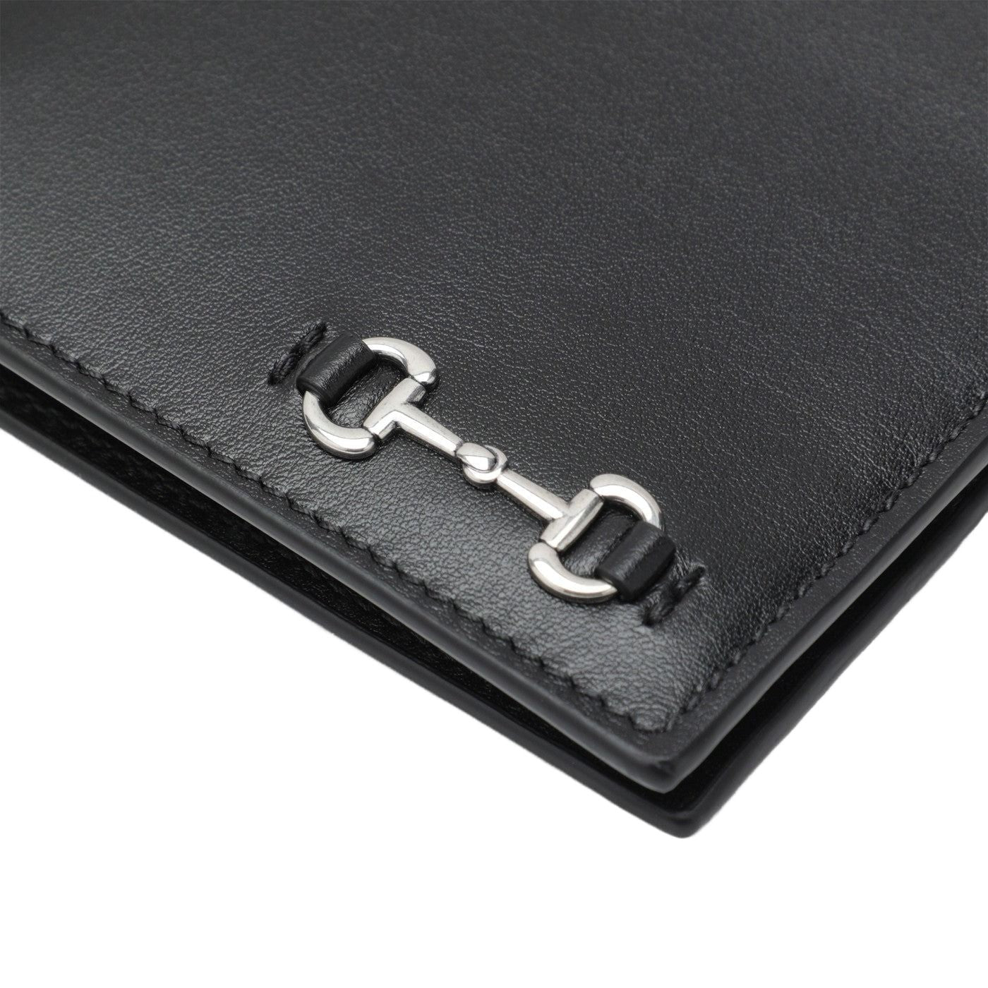 Gucci 25 Bi-Fold Wallet with Horsebit 'Black' 846950-AAFP1-1000
