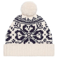 CELINE Beanie In Fair Isle Wool