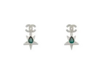 CHANEL Earrings Women's Silver