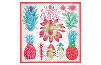 HERMES Silk Scarves Women's White/Coral Red/Multicolor