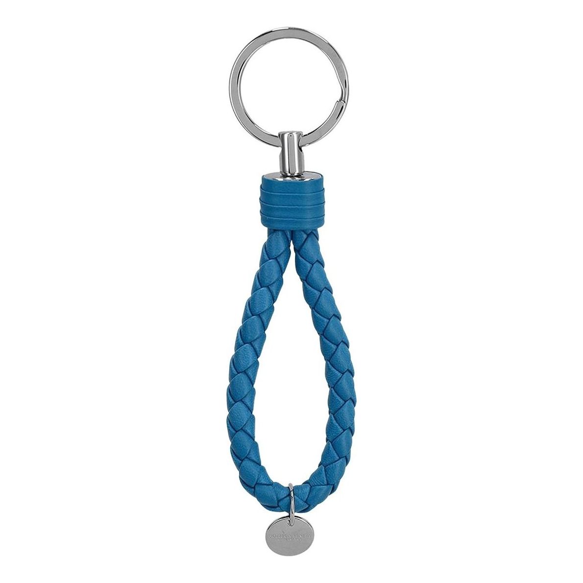Bottega Veneta Intrecciato Logo Keyring 'Blue' 113539V3UN14418