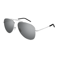 SAINT LAURENT Metal Aviator Sunglasses Men's Silver