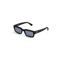 LOUIS VUITTON Acetate Metal Rectangular Sunglasses Unisex Black