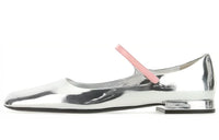 PRADA Mary Jane Shoes Women's Metallic Silver