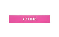 CELINE Cow Leather Hair Clip Women's Pink