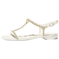 CHANEL Strap Sandals Women's Ecru