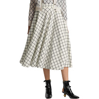 DIOR SS24 Casual Long Skirts Women's Black White