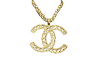 CHANEL Necklaces Women's Gold