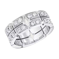 LOUIS VUITTON Tumbler Ring White Gold And Diamonds
