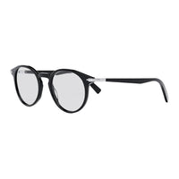 DIOR Acetate Metal Oval Eyeglass Frames Unisex Black/Silver
