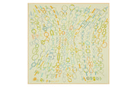 HERMES Silk Scarves Women's Light Green