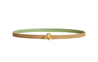 HERMES Leather Belts Women's Green/Khaki