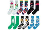 LOUIS VUITTON Knee High Socks Men's 6 Pack Multicolor