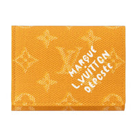 LOUIS VUITTON ENVELOPE Monogram Heritage Coated Canvas Card Holder Men's Yellow