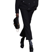 CHANEL Casual Pants Women's Black