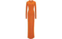 SAINT LAURENT Long-Sleeved Dresses Women's Orange