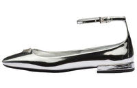 PRADA Flat Shoes Women's Silver