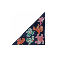 HERMES Knit Scarves Women's Marine Blue