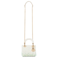 DIOR Gradient Embroidered Calfskin Shoulder Bag Crossbody Bag Handbag Mini Women's Green