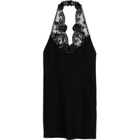 SAINT LAURENT Lace-detail Mini Dress