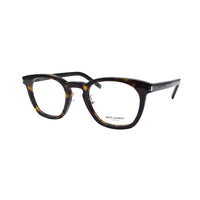 SAINT LAURENT Plate Frame Irregular Shape Eyeglass Frames Unisex Tortoiseshell