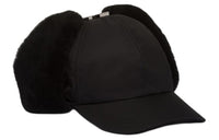 PRADA Re Nylon Shearling trim Hat