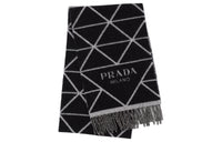 PRADA Knit Scarves Women's Gray