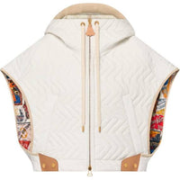 LOUIS VUITTON Zigzag Quilted Open-Arm Jacket