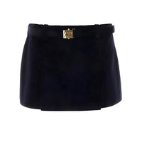 MIU MIU Casual Short Skirts Women's Midnight Blue