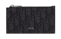 DIOR Cow Leather Card Holder Card Holder Men's Black