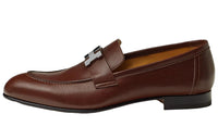 HERMES Paris Loafers Men's Brown