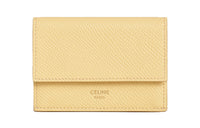 CELINE Grain Calfskin Wallet Women's Chick Yellow