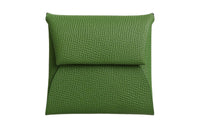 HERMES Bastia Epsom Calfskin Wallet Women's Orchid Green