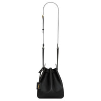 SAINT LAURENT Calfskin Bucket Bag, Shoulder Bag Women's Black