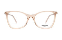 SAINT LAURENT Acetate Irregular Shape Eyeglass Frames Women's Pink