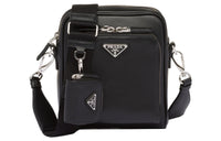 PRADA Leather Crossbody Bag, Shoulder Bag Men's Black