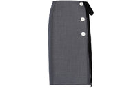 PRADA Casual Long Skirts Women's Gray