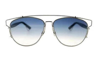 DIOR Metal Irregular Shape Sunglasses Women's Black