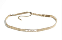 CHANEL Metal Rhinestone Waist Chain Women's Gold