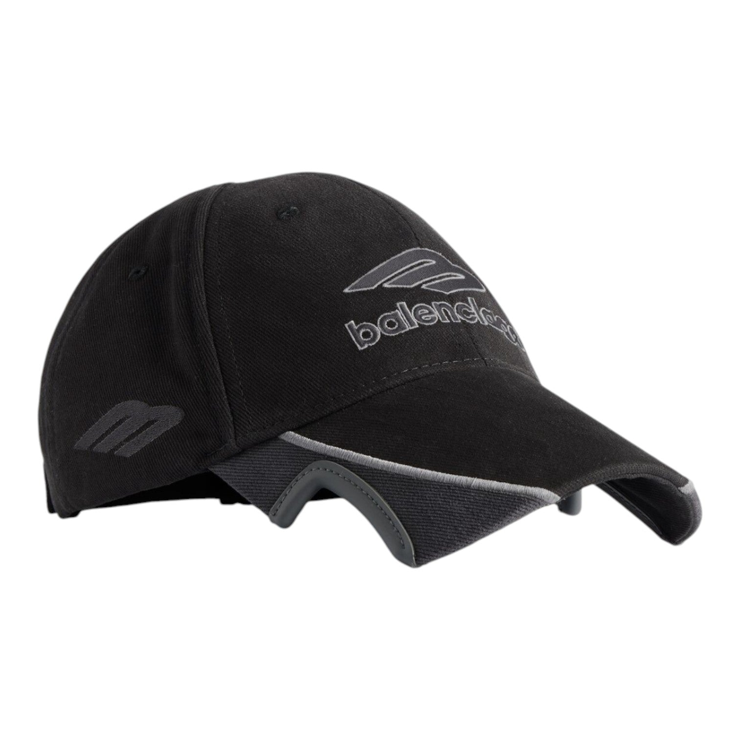 Balenciaga 3B Football Cap 'Black Grey' 857722410B21000