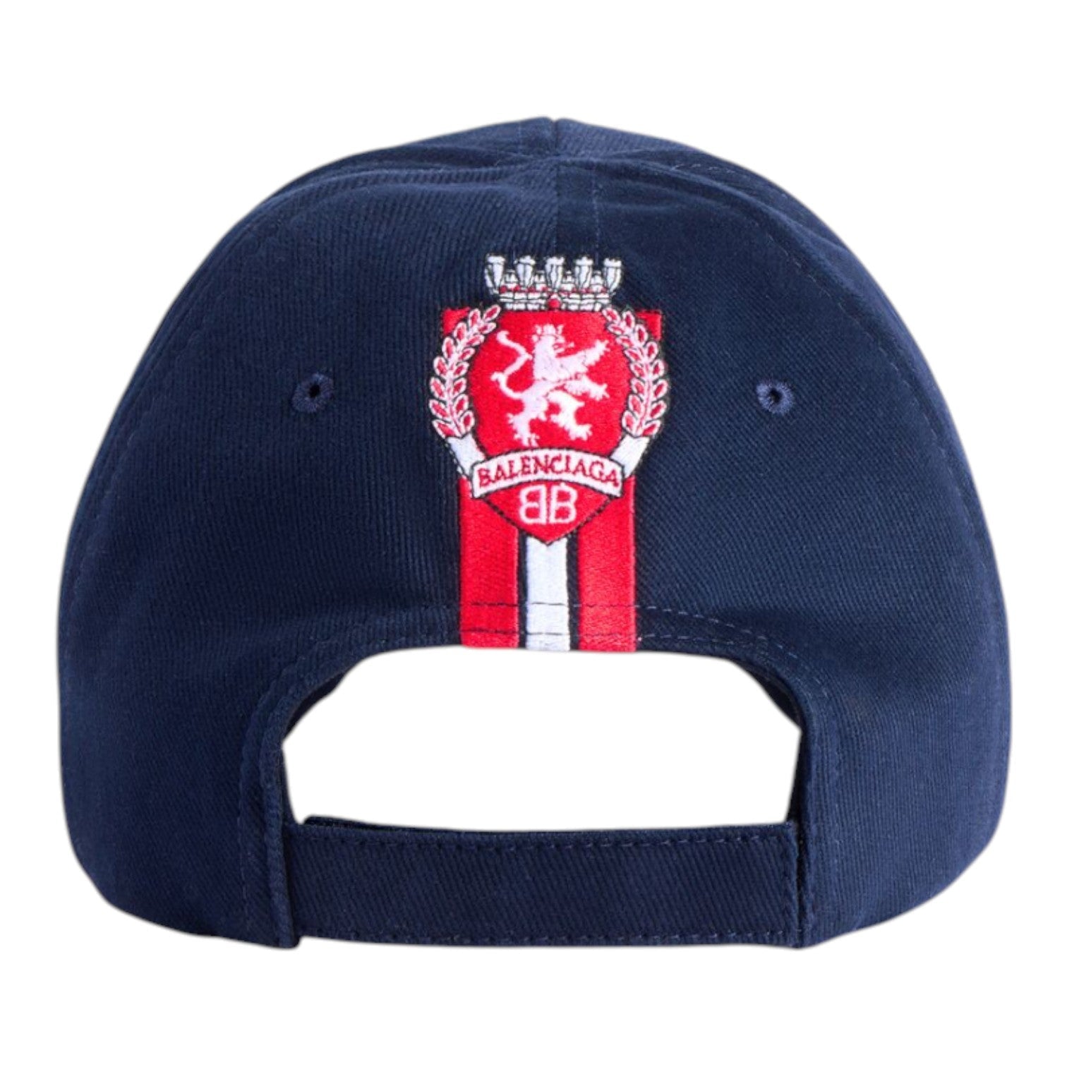 Balenciaga 3B Football Cap 'Dark Navy Red' 857722410B24104