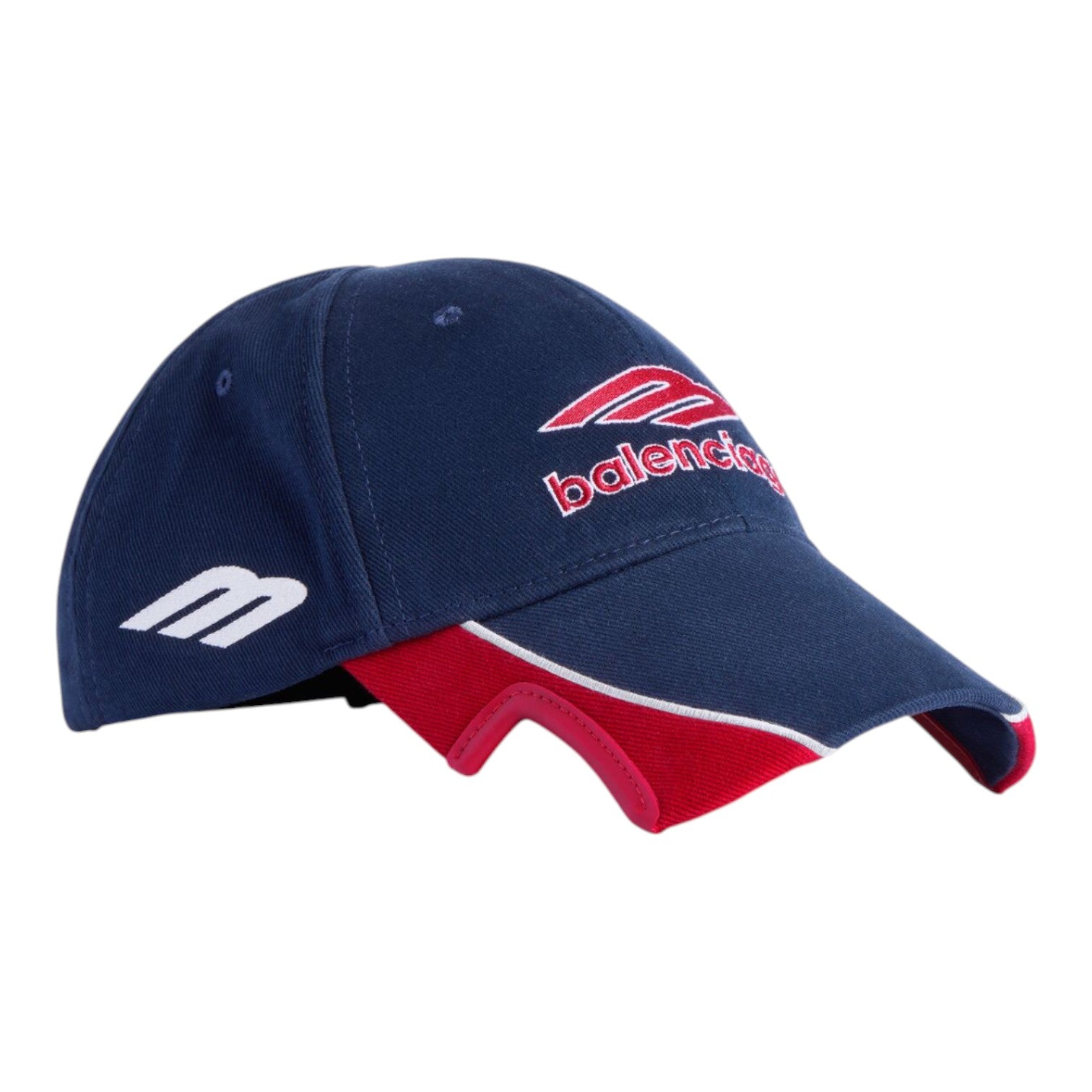 Balenciaga 3B Football Cap 'Dark Navy Red' 857722410B24104