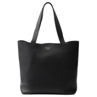 PRADA Leather Tote Bag Shopping Bag Shoulder Bag Handbag Men's Black