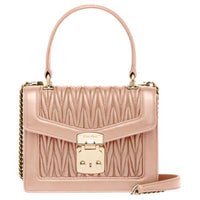 MIU MIU Soft Sheep Leather Handbag, Shoulder Bag, Crossbody Bag Women's Egg White Stone Color