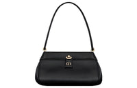 DIOR Key Smooth Cow Leather Shoulder Bag, Handbag Trumpets Women's Black