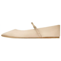 SAINT LAURENT Flat Casual Single Shoes Women's Beige