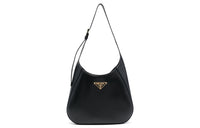 PRADA Leather Handbag, Shoulder Bag Women's Black